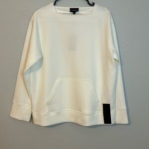 NWT Armani Exchange Women’s sweatshirt, women’s size 44, large. Ivory color.